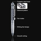 Military Tactical Pen — Aviation Aluminum Glass Breaker & Emergency Survival Tool
