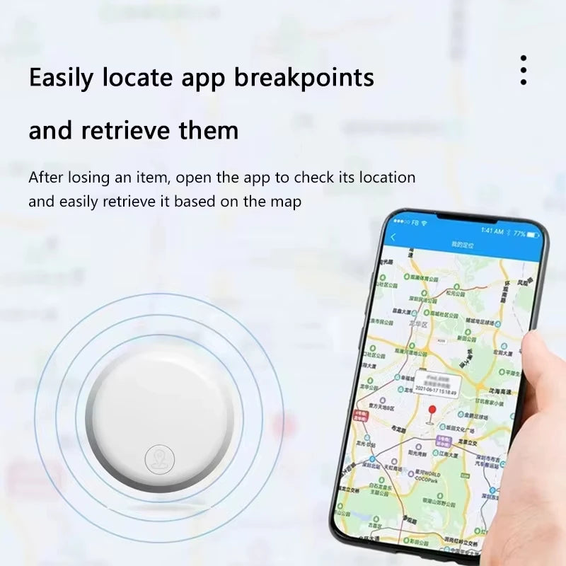 Lenovo Bluetooth GPS Tracker — Anti-Lost Key & Bag Finder for iOS & Android