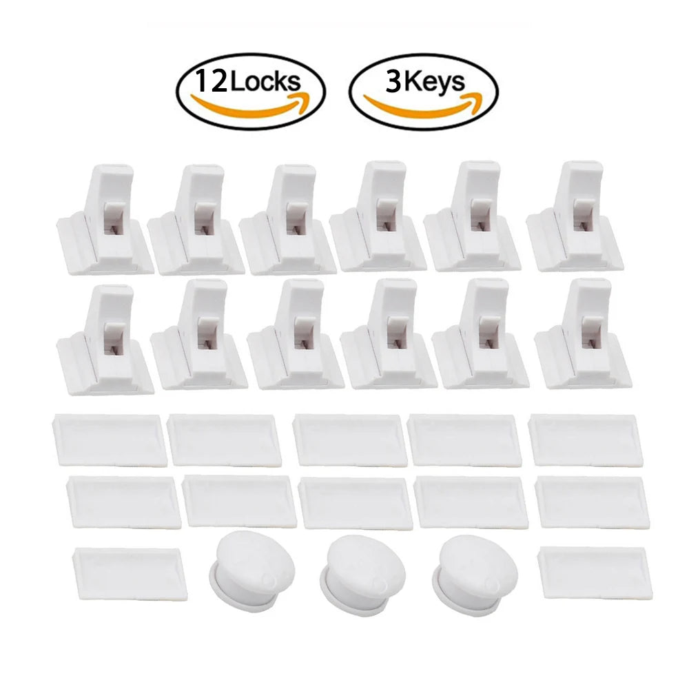 Magnetic Child Safety Lock — Invisible Cabinet & Drawer Latch for Baby Proofing