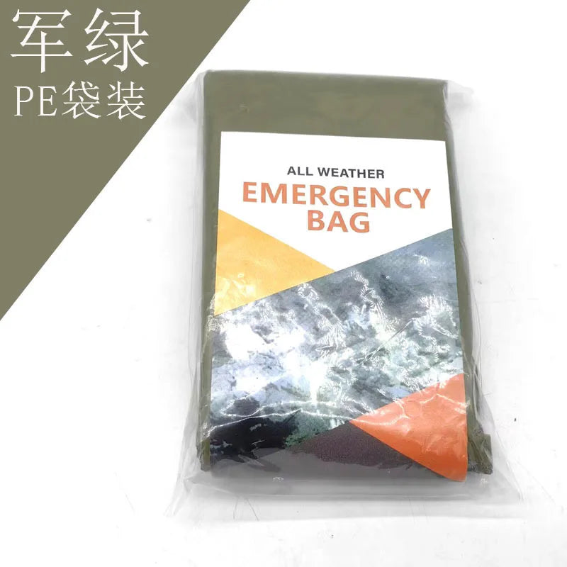 Emergency Survival Sleeping Bag — Thermal Mylar Bivy Sack, Waterproof & Lightweight