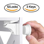 Magnetic Child Safety Lock — Invisible Cabinet & Drawer Latch for Baby Proofing