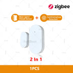 Zigbee Door & Window Sensor — Open/Close Detector with Optional Light & Vibration Detection