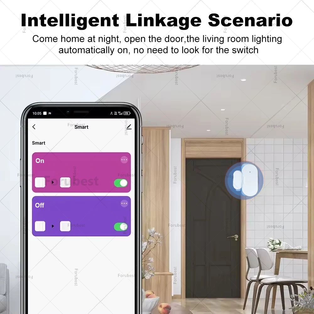 Zigbee Door & Window Sensor — Open/Close Detector with Optional Light & Vibration Detection