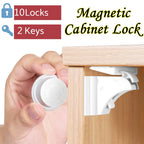 Magnetic Child Safety Lock — Invisible Cabinet & Drawer Latch for Baby Proofing