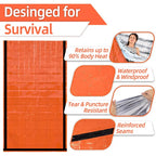 Emergency Survival Sleeping Bag — Thermal Mylar Bivy Sack, Waterproof & Lightweight