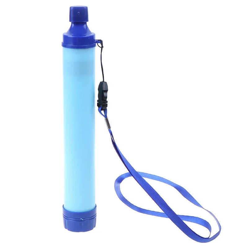 1pcs Outdoor Water Filter, Personal Straw Water Filtration System, Emergency Survival Water Purifier For Camping Hiking Climbing