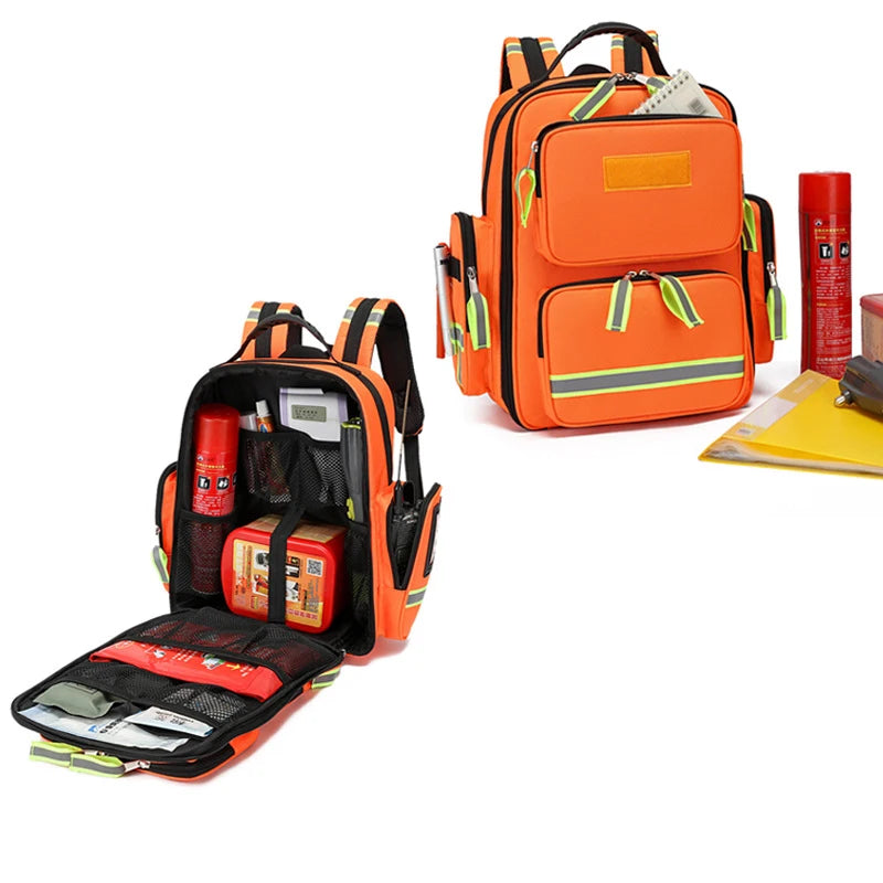 Emergency First Aid Backpack — Large Capacity Outdoor Survival Kit