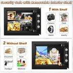 Electronic Password Gun Safe — Fireproof Metal Pistol Security Box