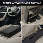 Biometric Portable Gun Safe — Fingerprint, PIN & App Unlock with Cold-Rolled Steel