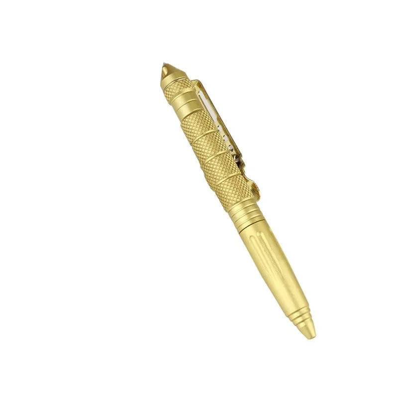Military Tactical Pen — Aviation Aluminum Glass Breaker & Emergency Survival Tool