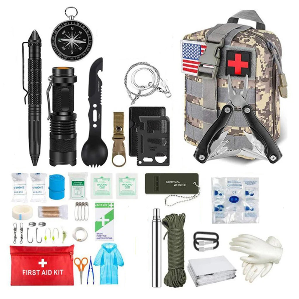 IFAK Survival First Aid Kit — MOLLE Trauma Bag for Hiking & Adventures
