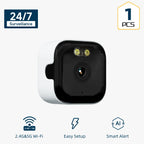HEIYOUCAM 2K Window Security Camera — No-Drill Indoor & Outdoor Monitoring with Human Detection