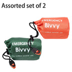 Emergency Survival Sleeping Bag — Thermal Mylar Bivy Sack, Waterproof & Lightweight