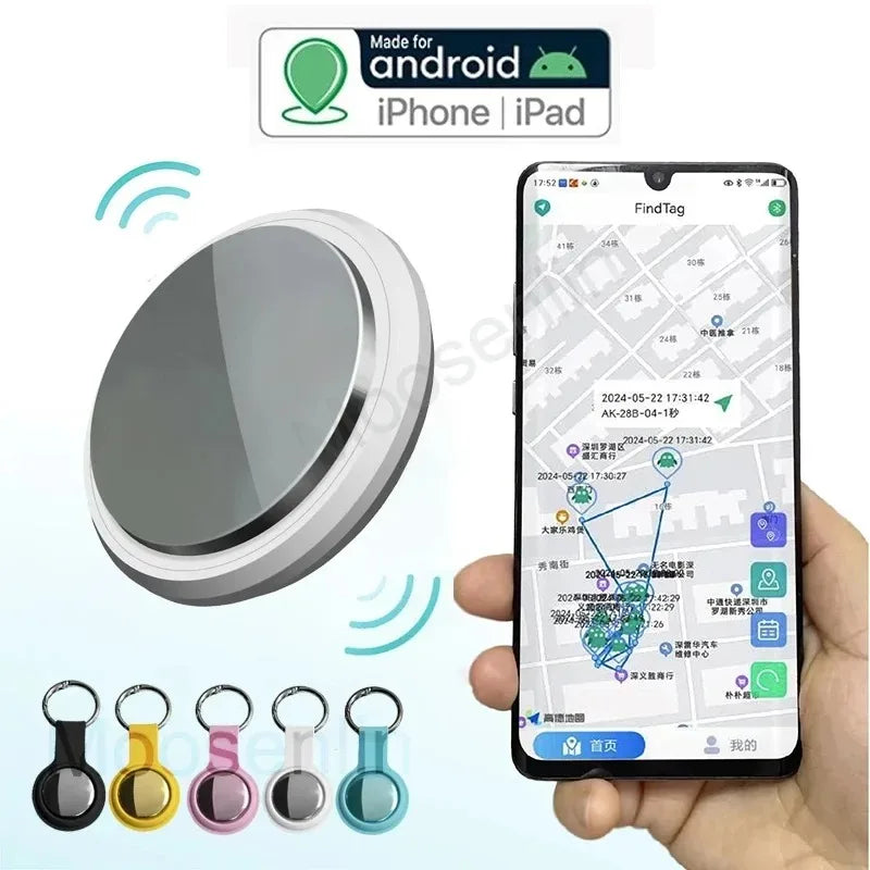 Bluetooth AirTag GPS Tracker — Mini Key & Pet Locator for iOS & Android