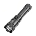 2000LM Tactical LED Flashlight — USB Rechargeable Zoomable Torch with Digital Display
