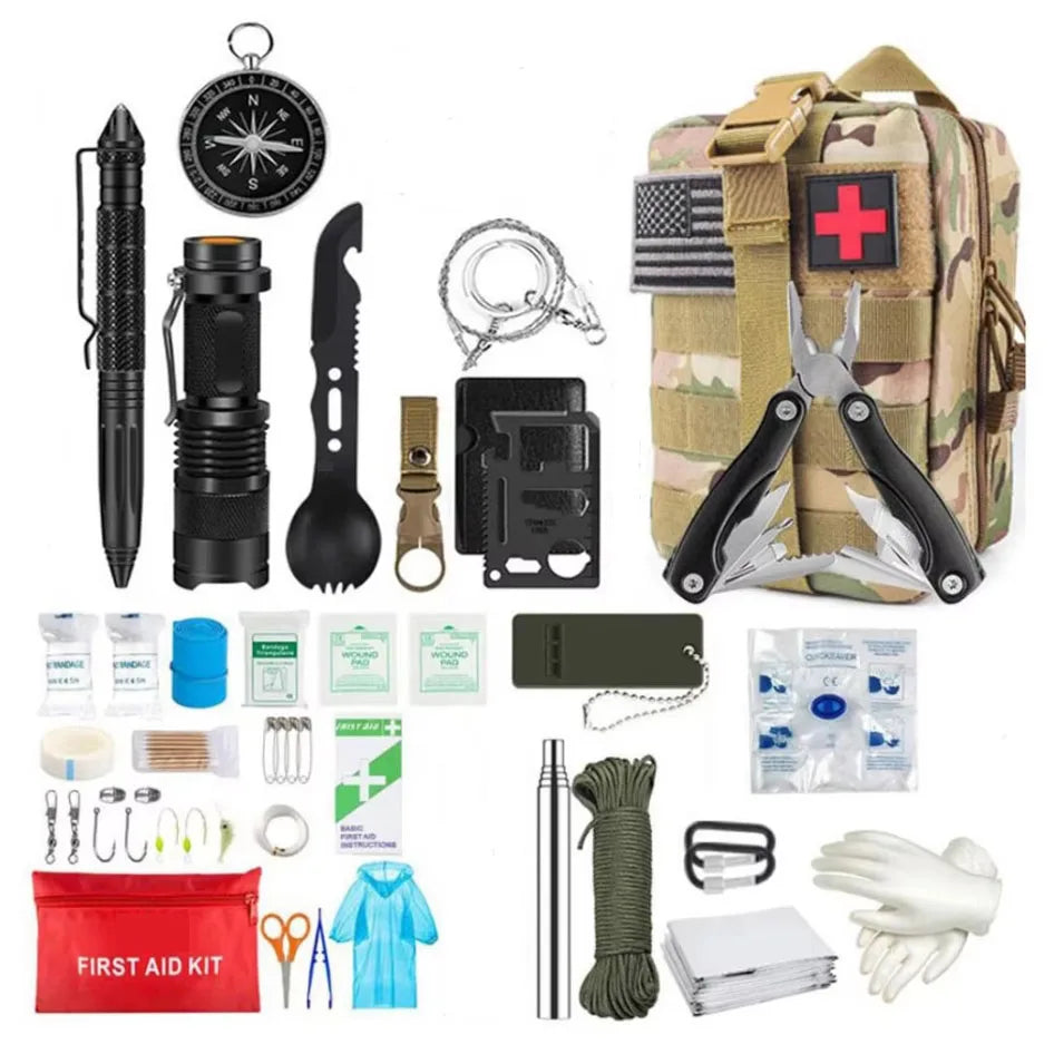 IFAK Survival First Aid Kit — MOLLE Trauma Bag for Hiking & Adventures
