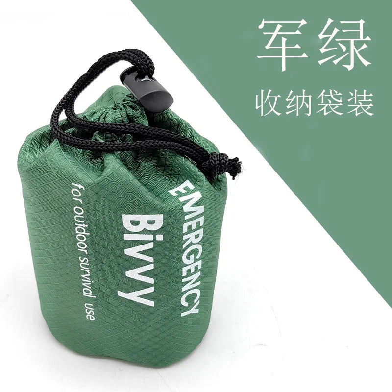 Emergency Survival Sleeping Bag — Thermal Mylar Bivy Sack, Waterproof & Lightweight