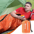 Emergency Survival Sleeping Bag — Thermal Mylar Bivy Sack, Waterproof & Lightweight