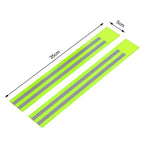 Reflective Bands Elastic Armband Wristband Ankle Leg Straps Kids Safety Reflector Tape Straps for Night Jogging Biking Running