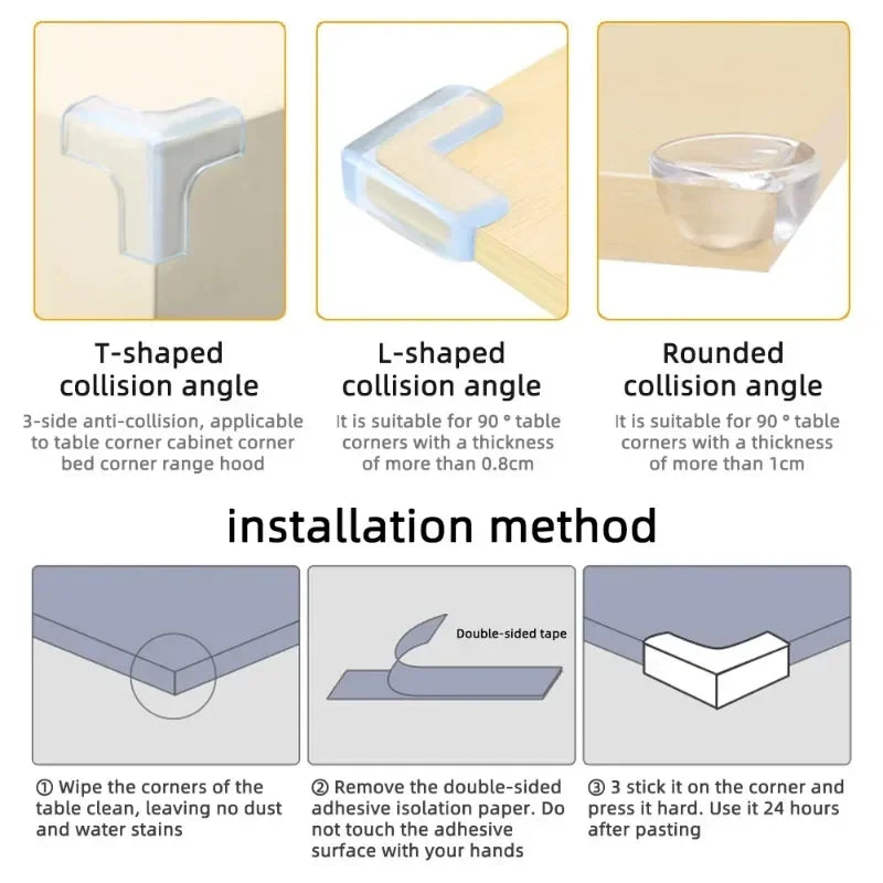 Baby Corner & Edge Guards — Clear Furniture Protectors for Child Safety