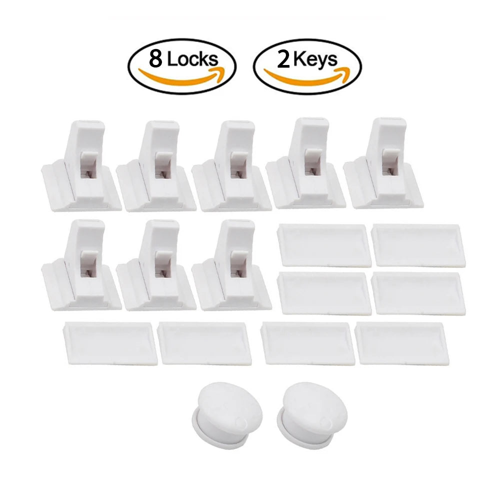 Magnetic Child Safety Lock — Invisible Cabinet & Drawer Latch for Baby Proofing