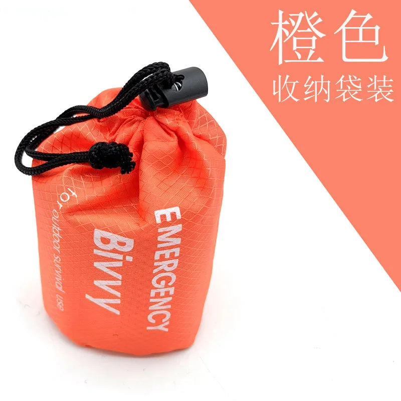 Emergency Survival Sleeping Bag — Thermal Mylar Bivy Sack, Waterproof & Lightweight