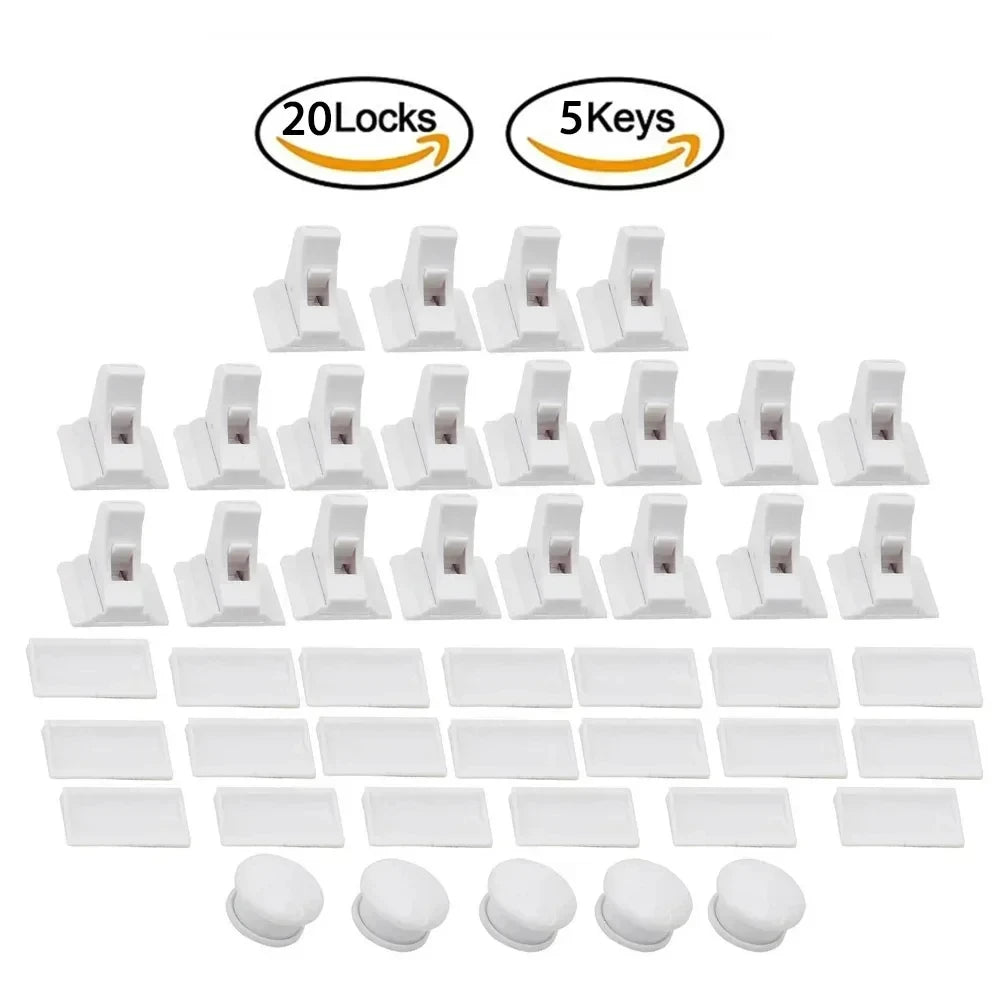 Magnetic Child Safety Lock — Invisible Cabinet & Drawer Latch for Baby Proofing