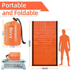 Emergency Survival Sleeping Bag — Thermal Mylar Bivy Sack, Waterproof & Lightweight