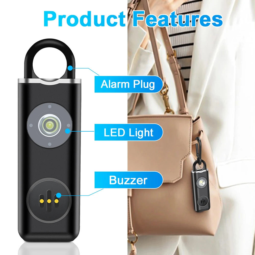 Hollarm 130dB Personal Safety Alarm — Loud Siren Keychain for Women, Children & Elderly