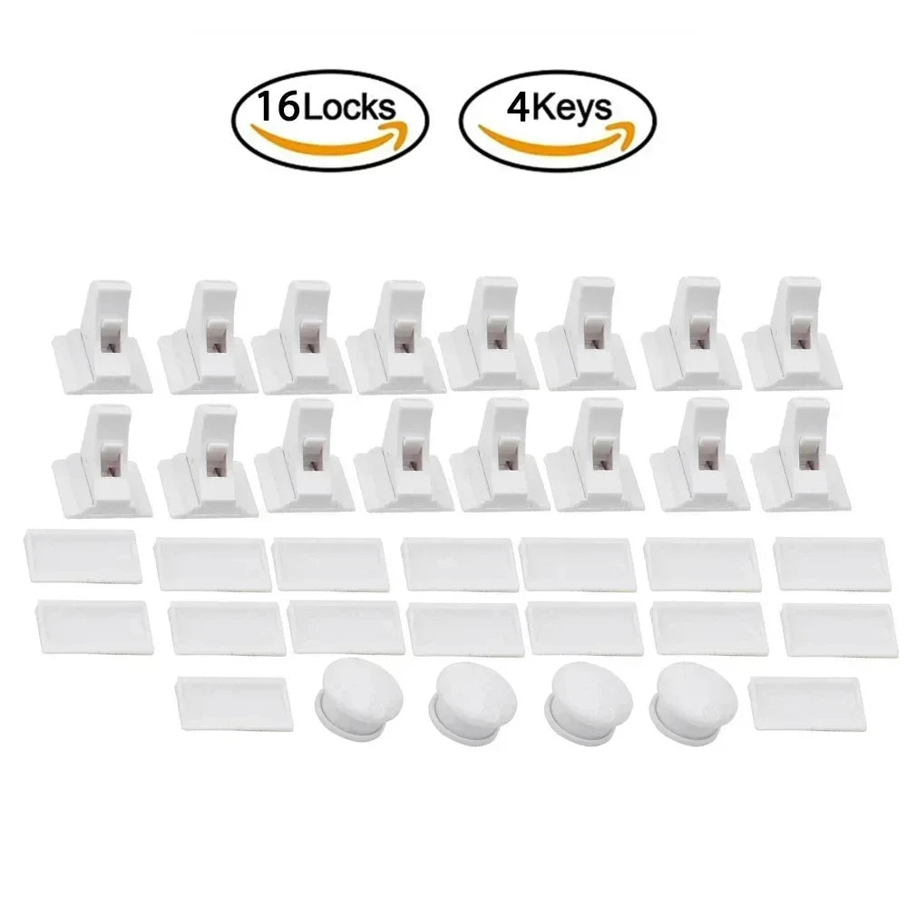 Magnetic Child Safety Lock — Invisible Cabinet & Drawer Latch for Baby Proofing