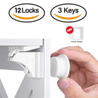 Magnetic Child Safety Lock — Invisible Cabinet & Drawer Latch for Baby Proofing
