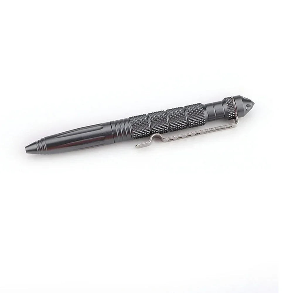 Military Tactical Pen — Aviation Aluminum Glass Breaker & Emergency Survival Tool