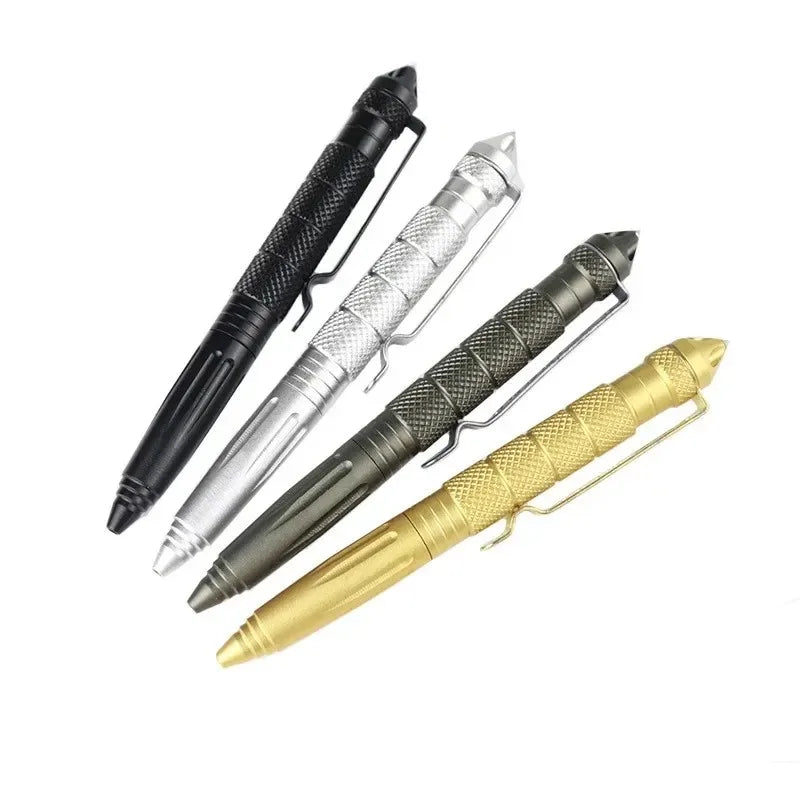 Military Tactical Pen — Aviation Aluminum Glass Breaker & Emergency Survival Tool